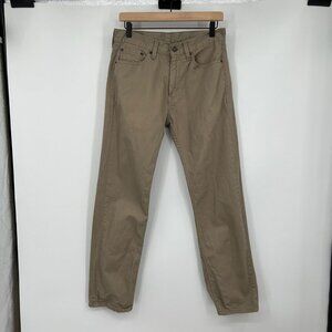 Levi’s 505 Mens Tan Twill Jeans Pants Classic Straight Reg Fit Size 30 X 30